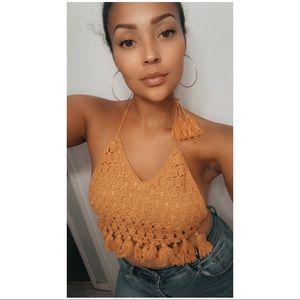 Crochet halter top